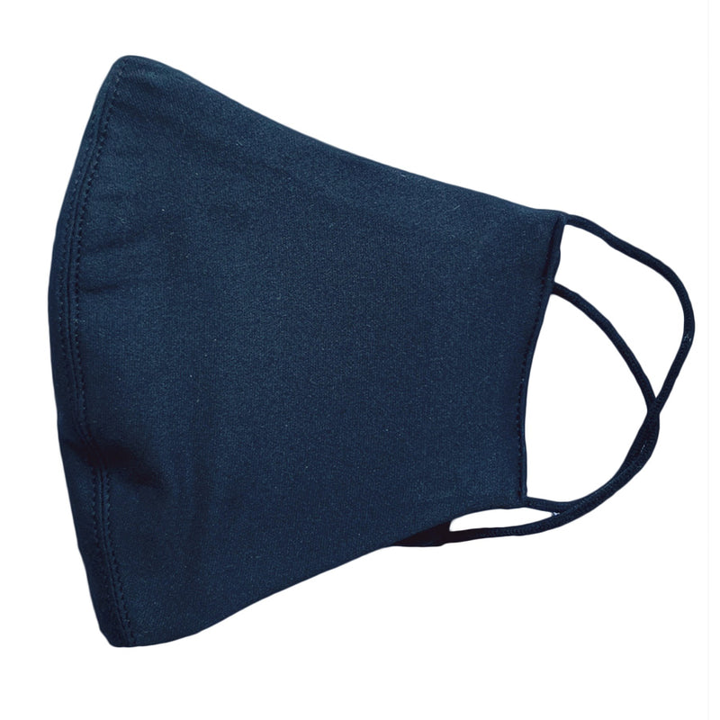 3ply Reusable, Washable Cloth Face Mask, S-M, Black