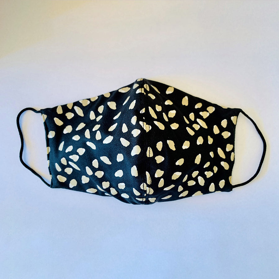 3ply Reusable, Washable Cloth Face Mask, Leopard