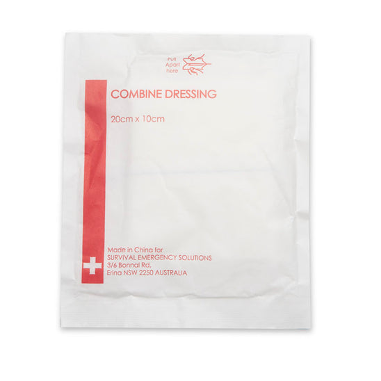 Combine dressing, sterile, 10cm x 20cm - SURVIVAL