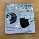 3ply Reusable, Washable Cloth Face Mask, S-M, Palm Leaves